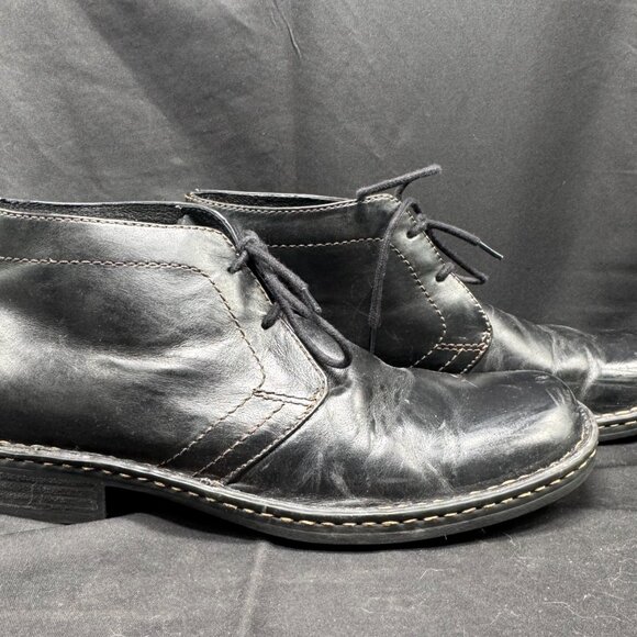 Vintage Born handcrafted footwear Men’s Chukka Boots Black Leather Size Size 9.5